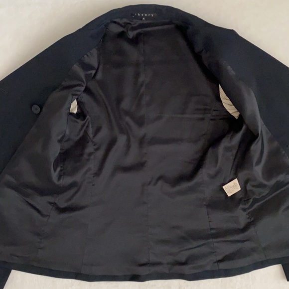 {VTG} Theory | Wool Blend Military Utilitarian Double Breasted Blazer Jacket (8) - Picture 11 of 17